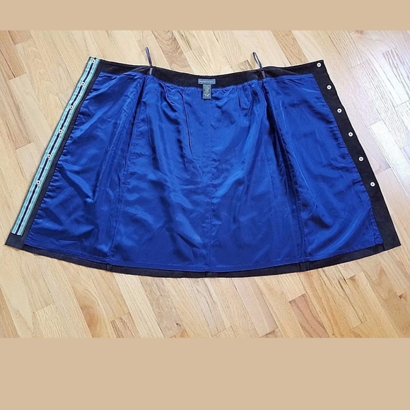 VTG Banana Republic Skirt Size 2 Genuine Leather - Picture 3 of 5